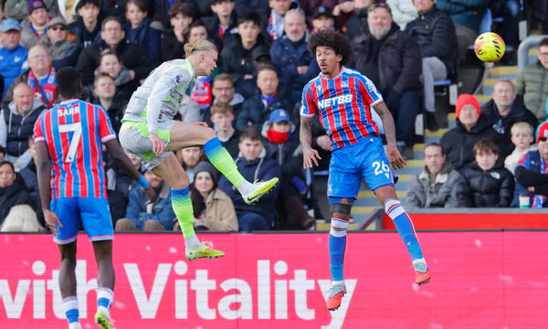 Crystal Palace were beaten by three goals; Haaland scored twice, City won brilliantly