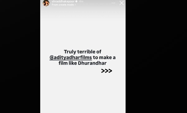 shraddha-kapoor-on-dhurandhar