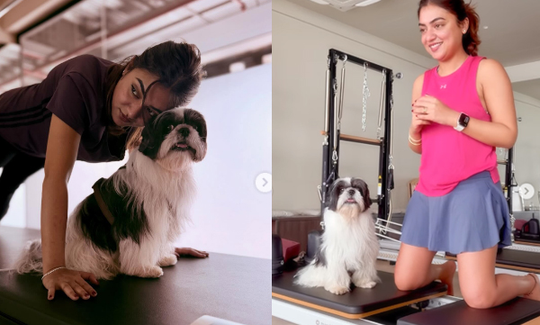 nazriya-nazim-shares-workout-pictures-with-pet-dog-oreo.