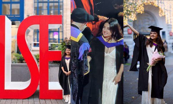  Esther Anil graduated from London School of Economics