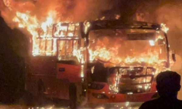 KSRTC bus catches fire in Mysore; passengers safe due to timely intervention