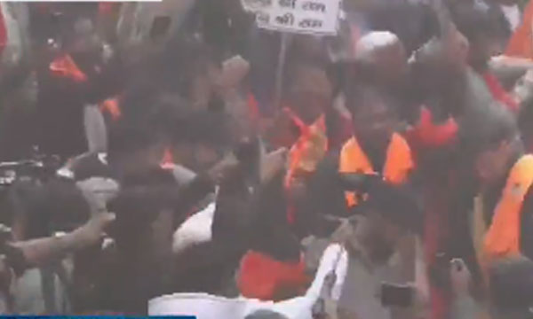 Protests At Bangladesh High Commission In Delhi 