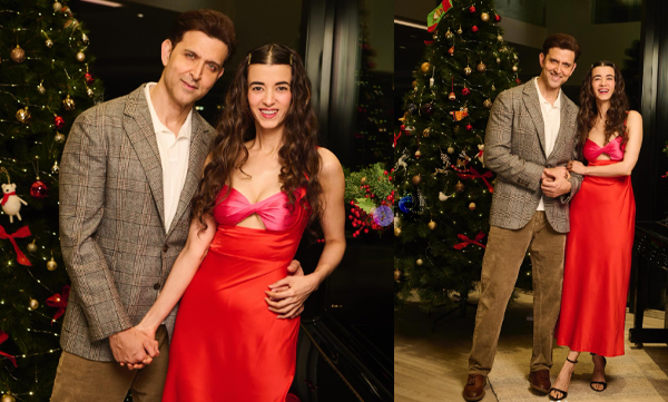 Hrithik Roshan and partner saba azad christmas wish for fans