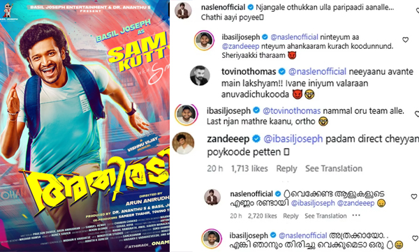 Basil Joseph character poster in athiradi movie make social media waves