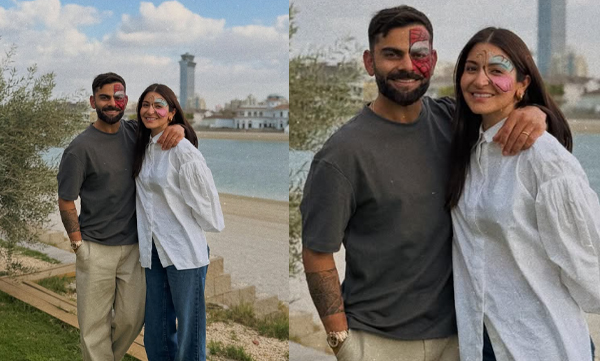 Virat Kohli shares picture with Anushka wishes happy new year