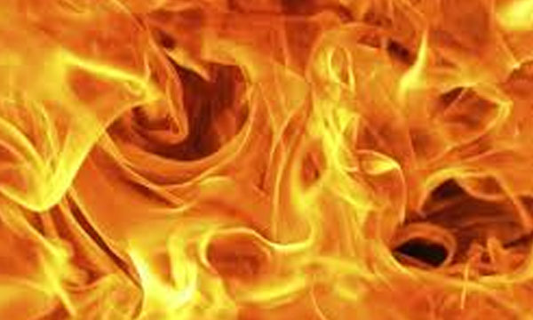 A fire broke out at a shoe company in Pookattoor, Myladi; Firefighters are trying to control the situation