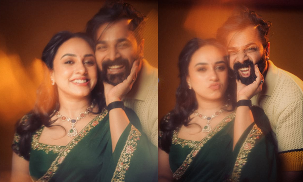 Pearle maaney share picture with srinish aravind with a heartfelt romantic note