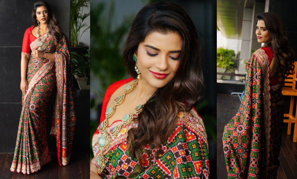 Aishwarya Rajesh shines like a Mughal queen in a Patan Patola saree