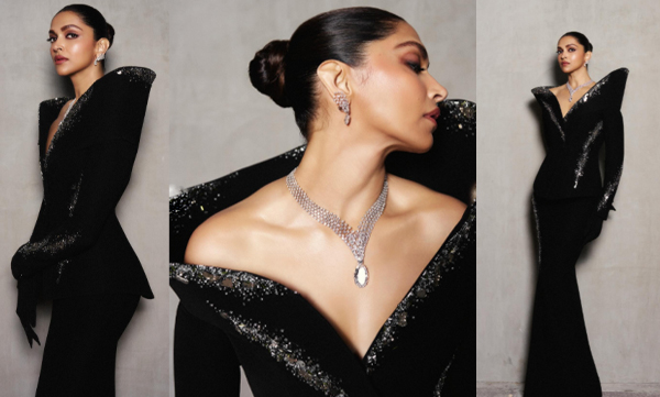 Deepika Padukone looks stunning in black jacket and skirt, Ranveer Singh wins hearts with his comment