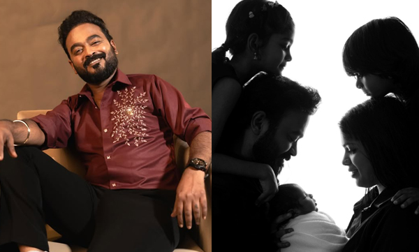 Appani Sarath shares family picture along with his newborn baby