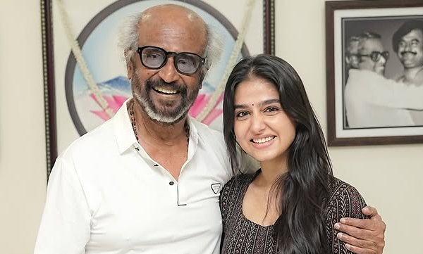 rajinikanth-blesses-anaswara-rajan-as-she-makes-her-grand-tamil-debut