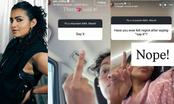 Parvathy says she don’t regret criticising ‘Kasaba’