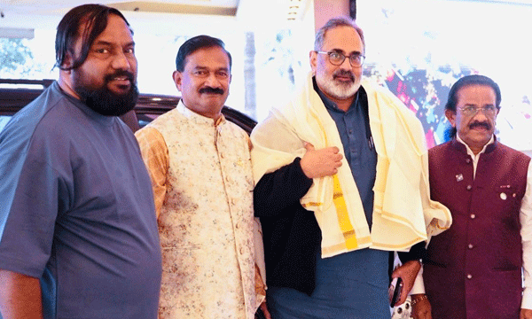 rajeev Chandrasekhar in UAE: SNDP Union welcomed