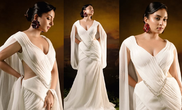 Ishani Krishna looks hot and elegant in a white bridal gown