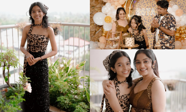 Arya's daughter Khushi's birthday celebration in leopard theme