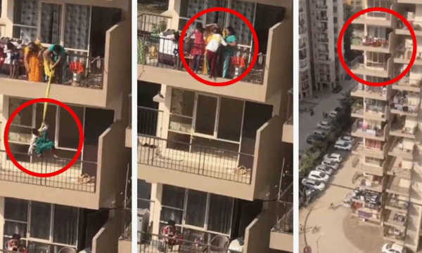viral-video-mother-ties-son-to-bed-sheet-to-retrieve-saree-that-fell-from-ninth-floor