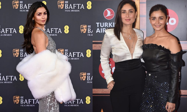 Alia Bhatt stunned in a custom silver Gucci gown and received one of the loudest cheers from Kareena Kapoor Khan