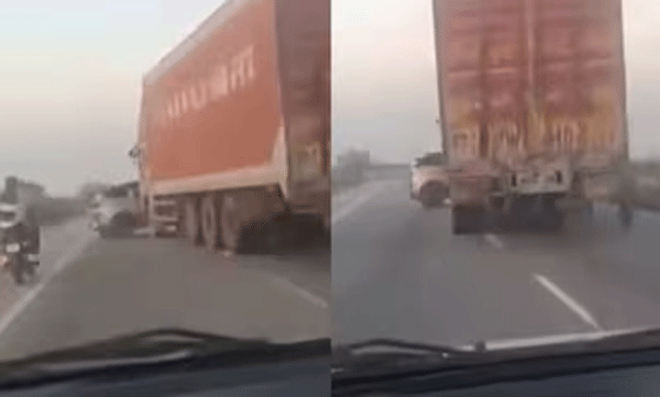 truck-drags-car-for-more-than-one-km-in-gwalior-highway