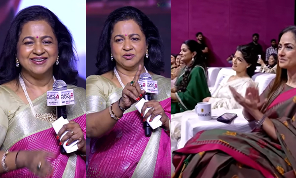 Radhika Sarthkumar's inspiring speech on saraswati pre release event