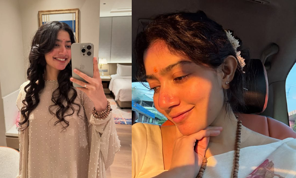 Sai Pallavi looks stunning in a salwar and saree