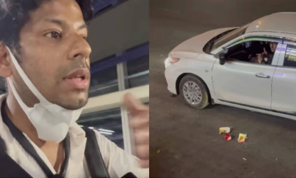 viral-video-throwing-garbage-outside-metro-station-delhi-vlogger-confront-man