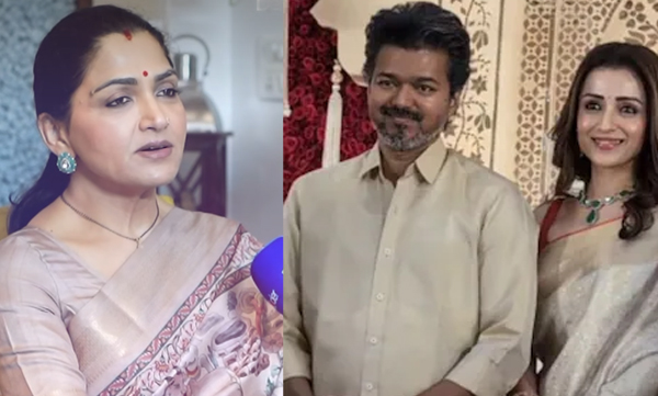 Khusboo sundar reacts on vijay arrives with trisha krishnan at wedding reception