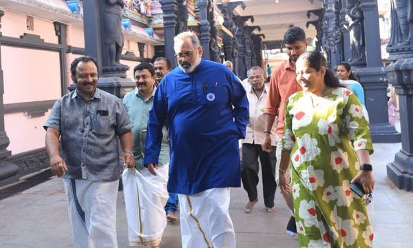 A start for a Developed Nemom with a visit to Attukal Bhagavathy Temple; Rajeev Chandrasekhar files nomination