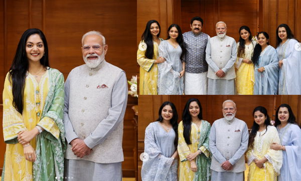 ahana-krishnakumar-family-meets-pm-narendra-modi