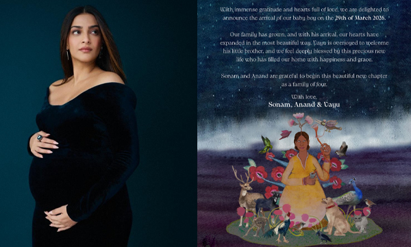 Actor Sonam Kapoor has welcomed her second child, a baby boy, with her husband Anand Ahuja