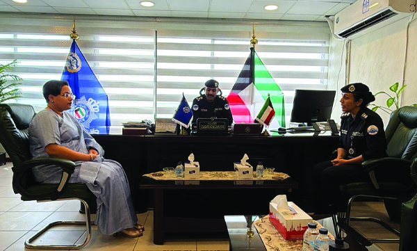 Indian Ambassador to Kuwait visits Central Mortuary and meets Brigadier