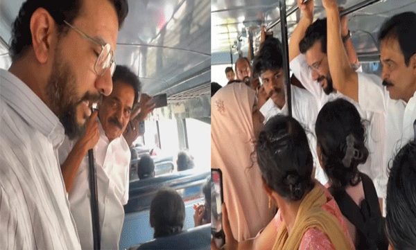 udf-free-bus-travel-women-ramesh-pisharody-kc-venugopal-palakkad-campaign