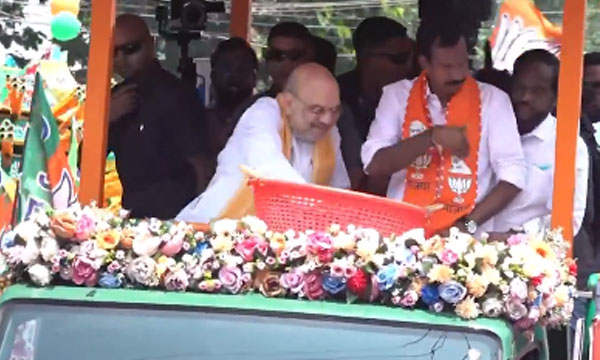 Great enthusiasm in the NDA camp; Home Minister Amit Shah's roadshow in Kozhikode