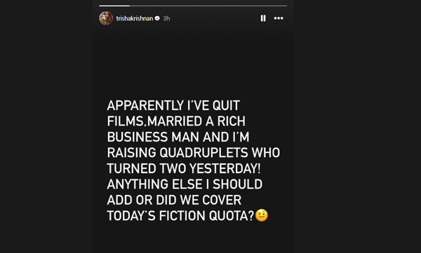 trisha-krishnan-fake-news-response