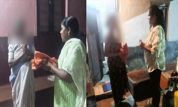 palakkad-pirayiri-bjp-workers-saree-distribution-voters-vote-bribery