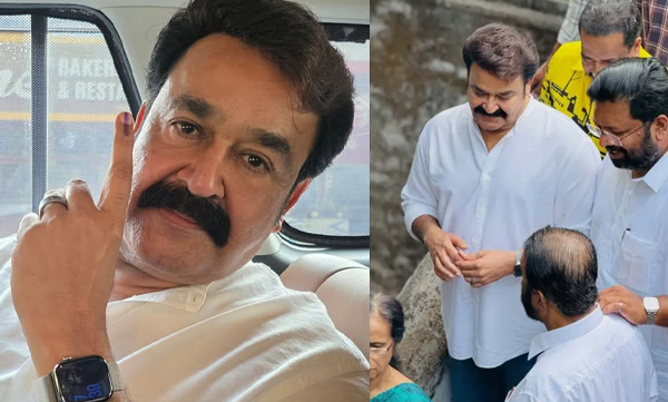 Mohanlal casts his vote in Kerala Assembly Election 2026 