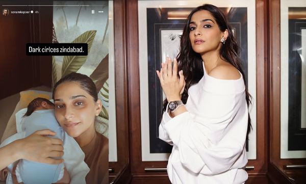 Sonam Kapoor shares selfie with newborn saying ‘dark circles zindabad’
