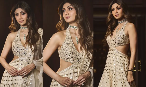 actress-shilpa-shetty-glamorous-white-mirror-work-outfit-designer-wear