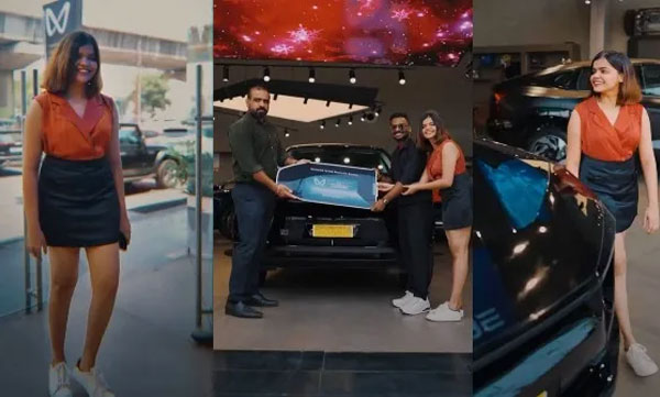 singer-punnya-pradeep-buys-new-mahindra-be-6-electric-suv
