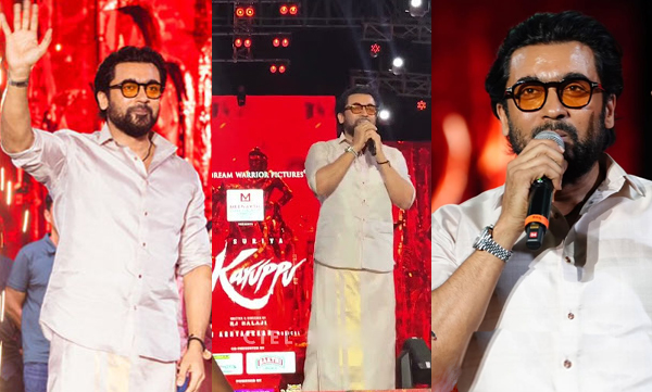 Suriya’s emotional speech at 'Karuppu' audio launch wins hearts in Madurai