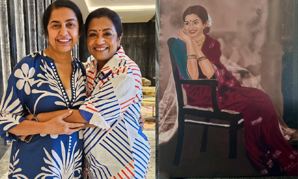 Poornima Bhagyaraj shares her painting by Suhasini