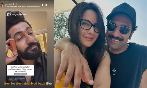 Katrina Kaif's reshared vicky's selfie and says 'best for sleep-deprived dads'