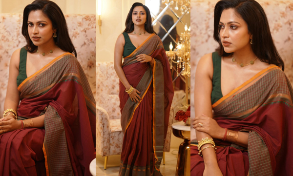 Amala Paul stunning look in saree