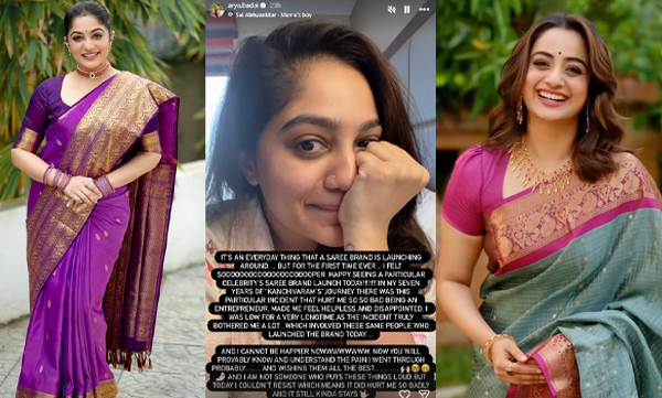 Is Arya Babu's mysterious post aimed at Namitha Pramod's new saree brand