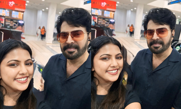 Sreevidya Mullachery takes a selfie with Mammootty