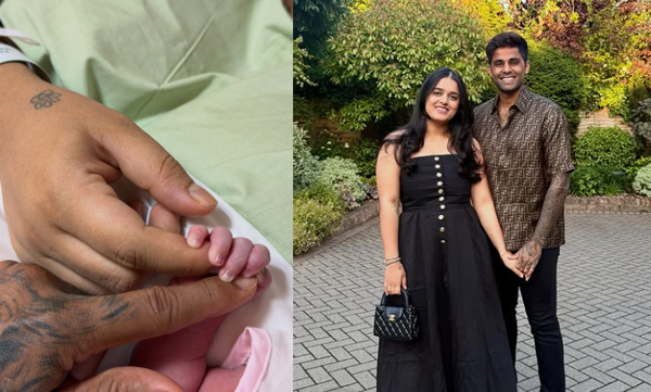 Cricketer Suryakumar Yadav shares joy over birth of baby girl