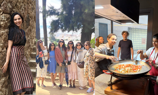 Samvritha sunil enjoys spain with college besties
