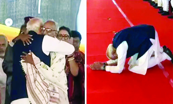 Modi greets the people of Bengal and honours a senior activist