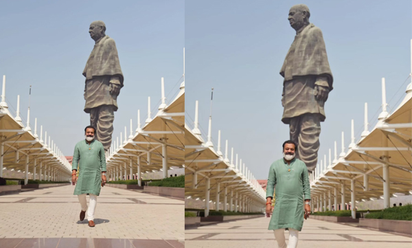 Suresh Gopi visits statue of unity in gujarat
