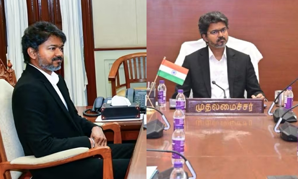 White towel on CM Vijay's chair disappears; Social activist expresses happiness