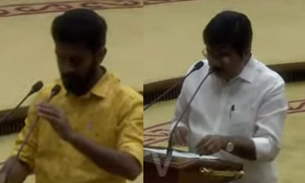 The swearing-in of MLAs has begun; Abdul Ghafoor was the first, while Attingal MLA O.S. Ambika took her oath